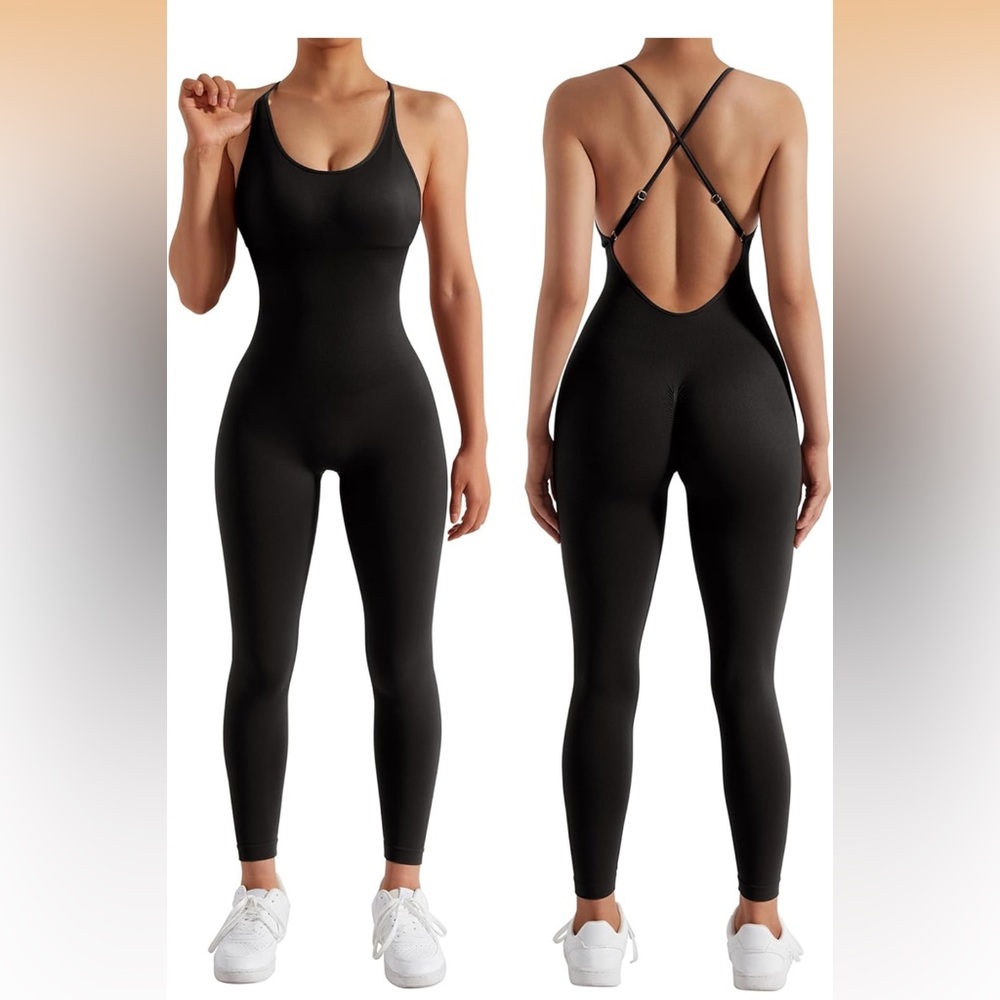Black Sleeveless Bodysuit